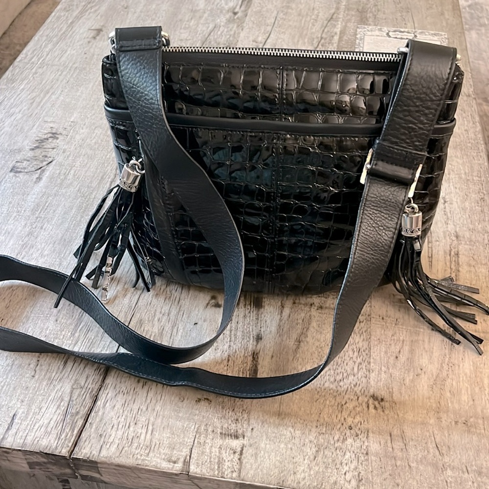 Brighton Mariah Crossbody bag, Black. Like new! Used once.